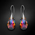 Sudraba auskari "Baroka (Volcano)" ar Swarovski™ kristāliem